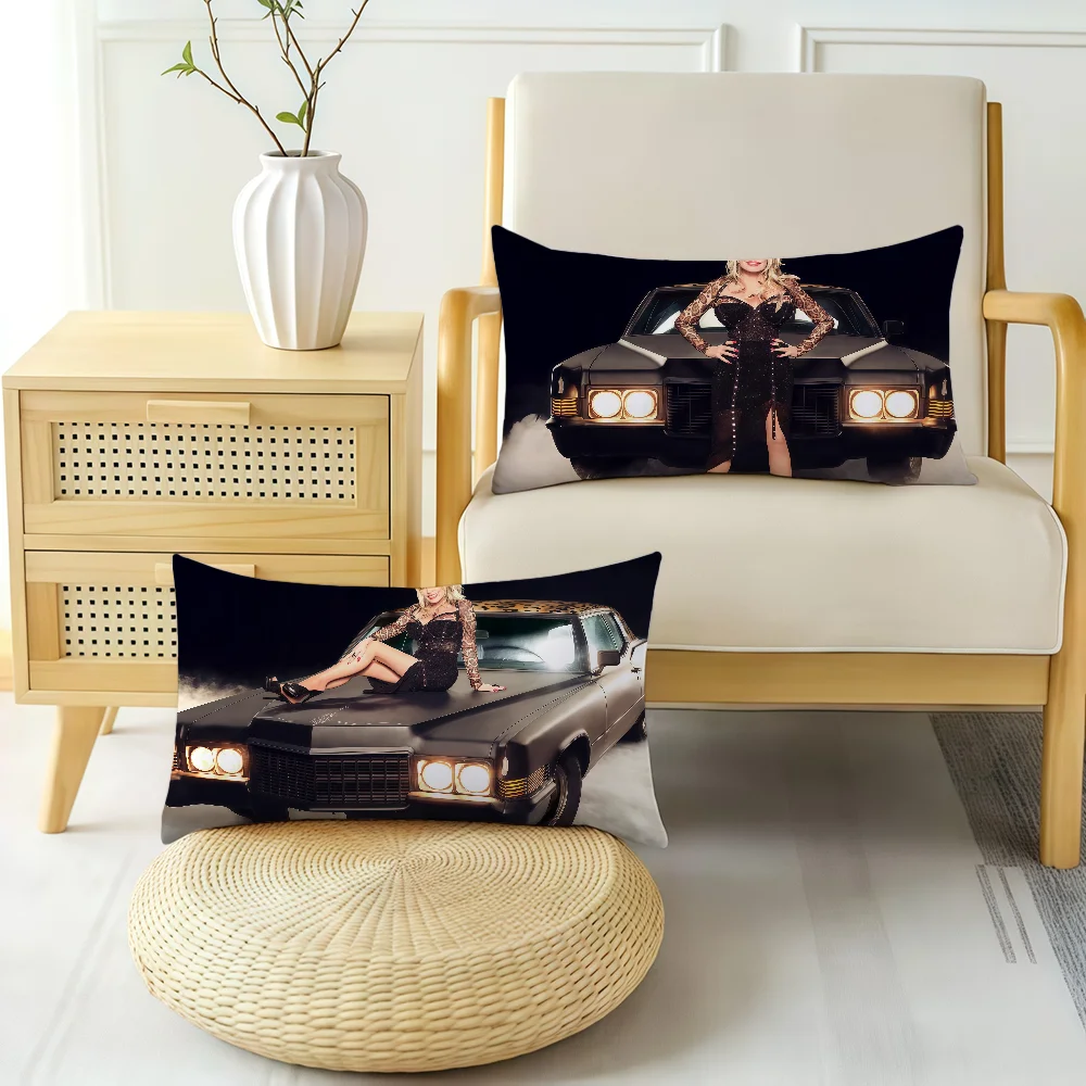 Singer D-Dolly P-Parton Cushion Cover Rectangle Pillow Cover Hit Product Comfortable Warm Bedding Party Gift