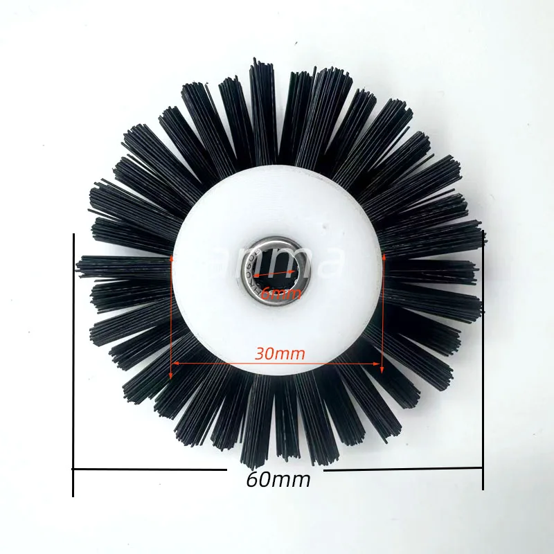 5 Piece KBA Brush Whee Outer diameter 60mm White and Black Press Paper Wheel Printing Machine Parts inner hole: 6mm