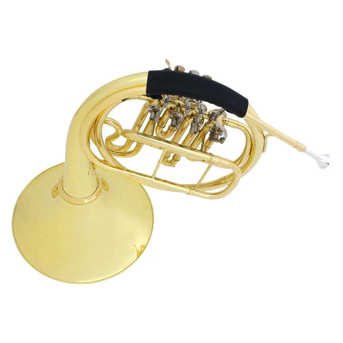 China SLADE Factory Wholesale Price OEM ODM Direct Double F Tone Yellow Brass Split 3 Or 4 Keys Golden French Horn