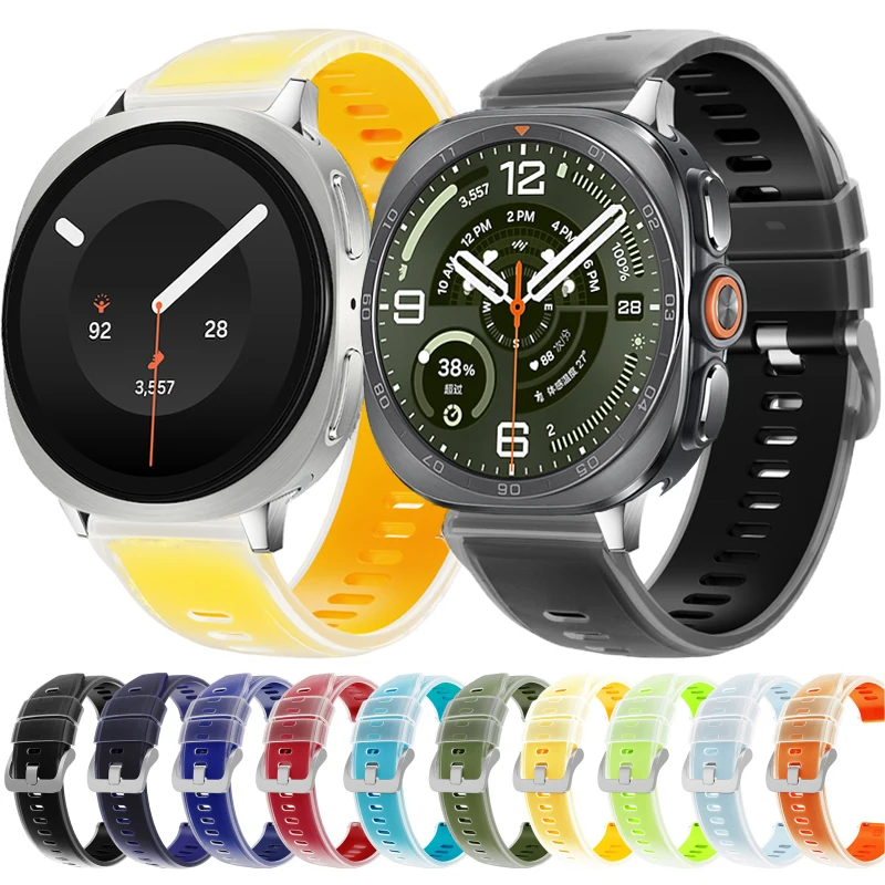 Silikonarmband für Samsung Galaxy Watch 9 8 44mm 40mm 8 Classic 46mm Sportarmband für Galaxy Watch Ultra2 2026 2025 2024 Ultra 47mm
