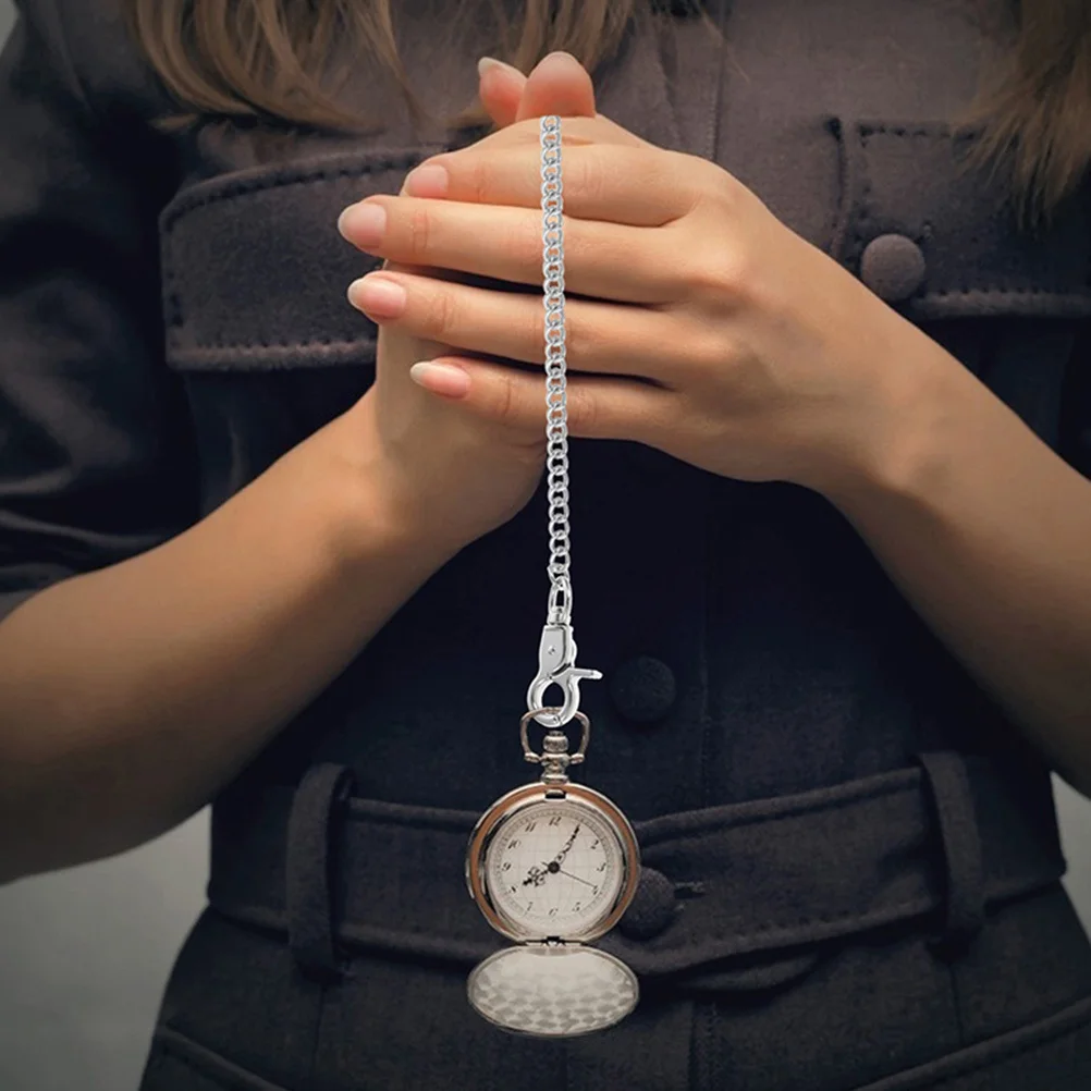 

2pcs Metal Waist For Pants Decorative Pocket Watch Chain Lightweight Durable Jeans Hanging Accessory Portable Wear-Resistant