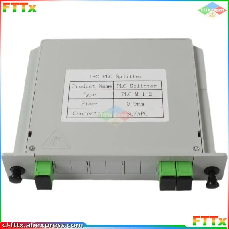 SC APC 1X2 PLC splitter Fiber Optical Box FTTH PLC Splitter box with 1X2 Planar waveguide type Optical splitter Free shipping