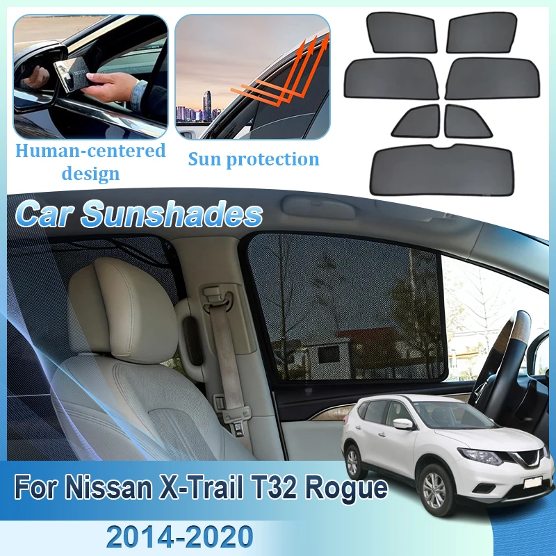

Car Sun Shades For Nissan X-Trail T32 Rogue 2014 2015 2016 2017-2020 Sunshades Magnetic Heat Insulation Window Visor Accessories