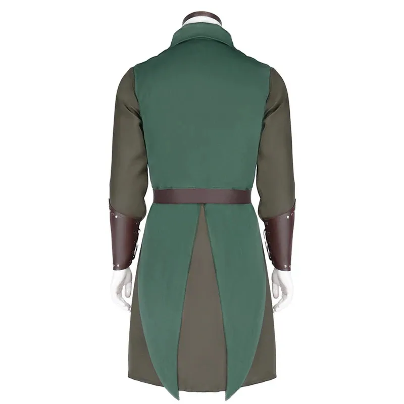 

asdh8@Medieval Viking Retro Renaissance Cosplay Costume Inner Clothing Coat Wrist Guard Belt for Adult Halloween Carnival Party