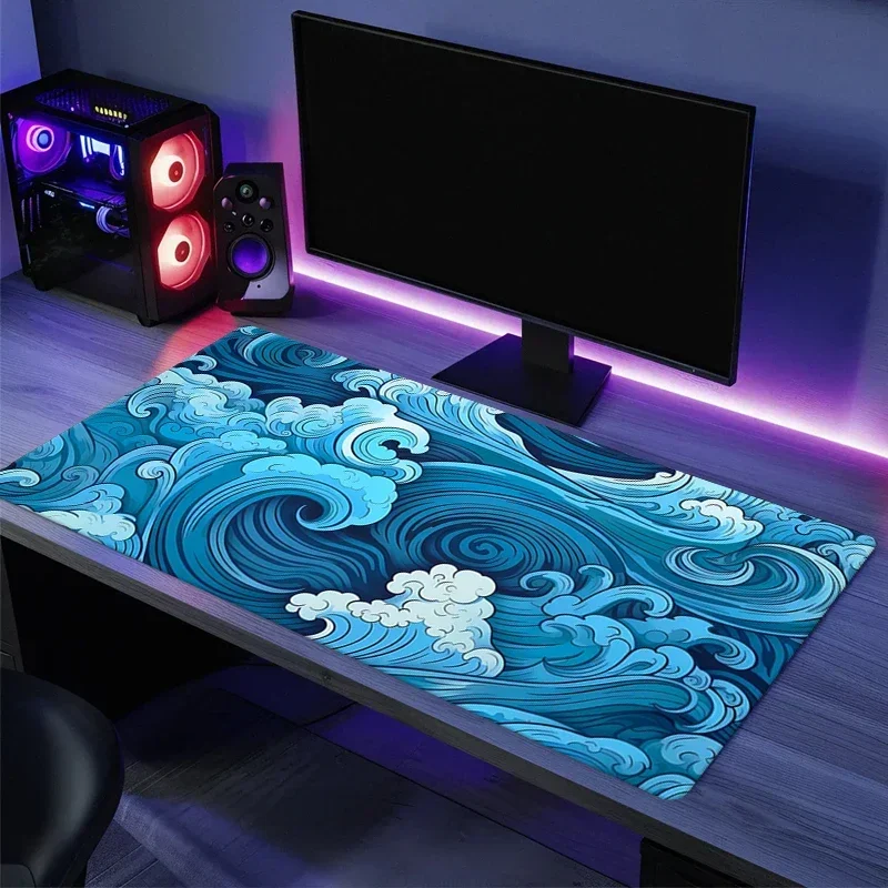 Extended Gaming Desk Mat Mouse Pad Cloth Surface Non Slip Rubber Base Mousepad for PC Laptop Keyboard Home Desk