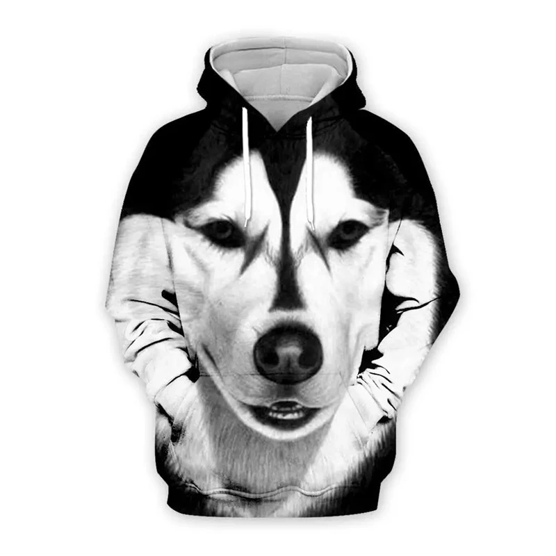 

Funny Husky 3D Printed Hoodies For Men Clothes Cute Animal Dog Graphic Sweatshirts Casual Streetwear Women Pullovers Tracksuit