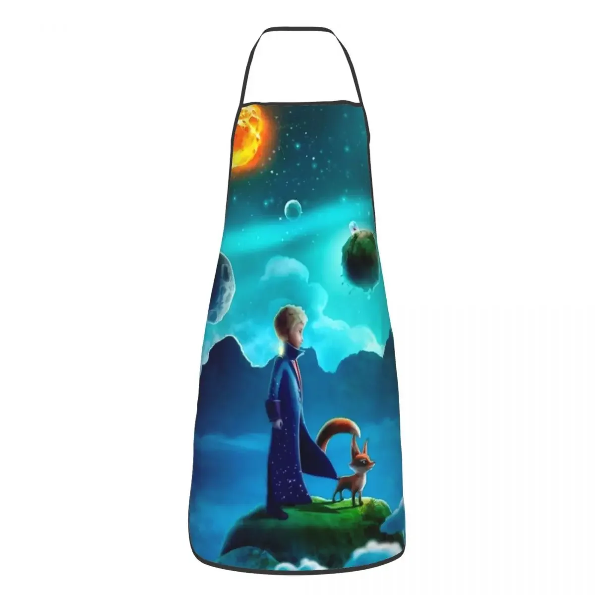 Funny The Little Prince Bib Apron Women Men Unisex Kitchen Chef Le Petit Prince Tablier Cuisine for Cooking Baking Painting