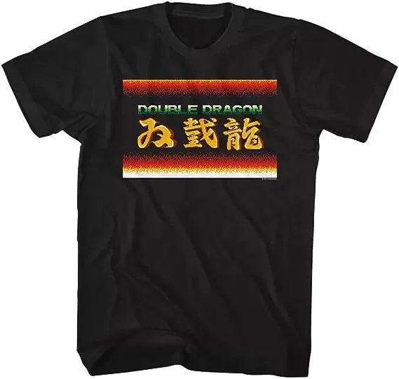 Vintage Double Dragon Game Screen Retro NES Arcade Video Game Graphic T-Shirt Cotton Men Women Streetwear Tee