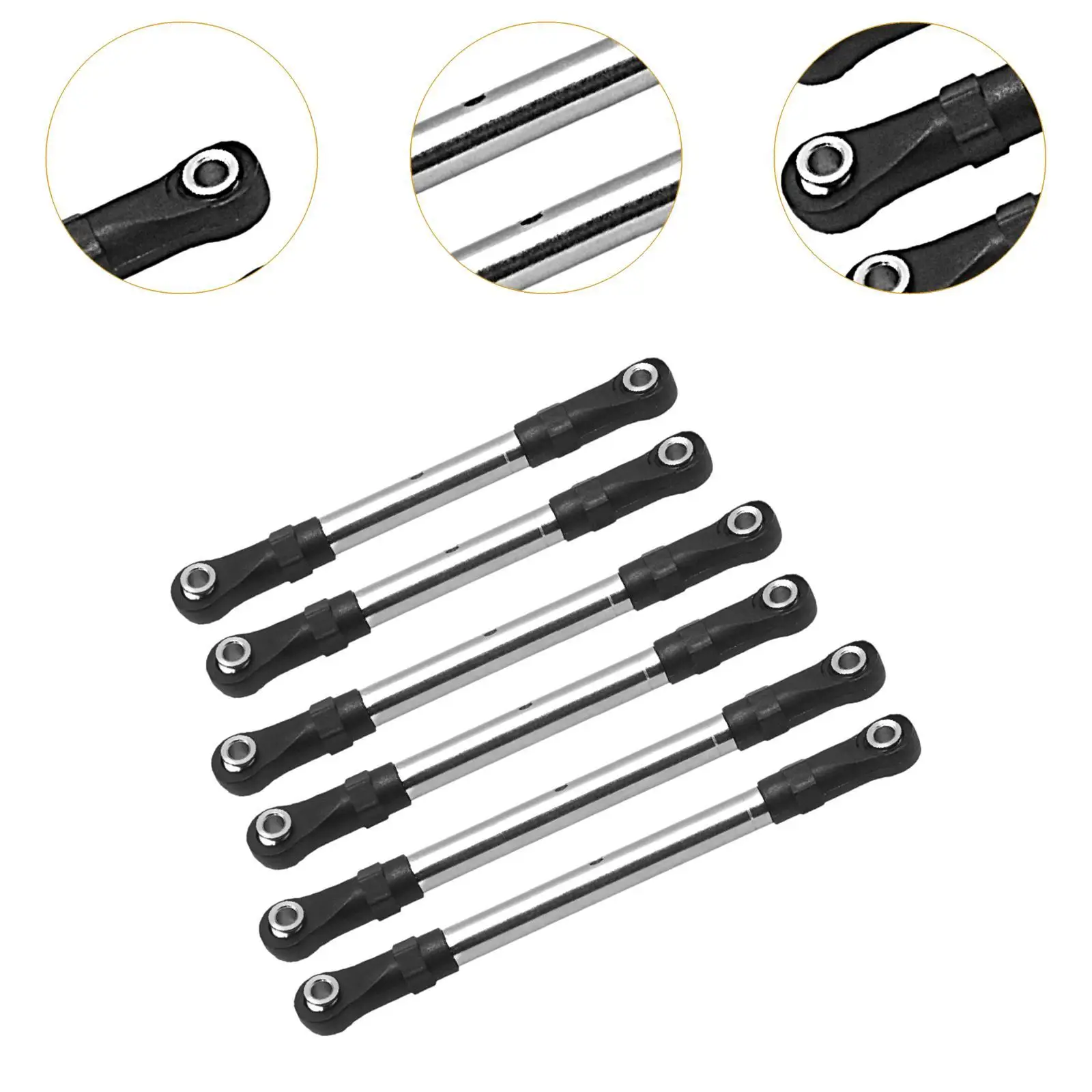 RC Pull Rod Replaces Part RC Car Accessory Sturdy Metal Link Rod Accessories