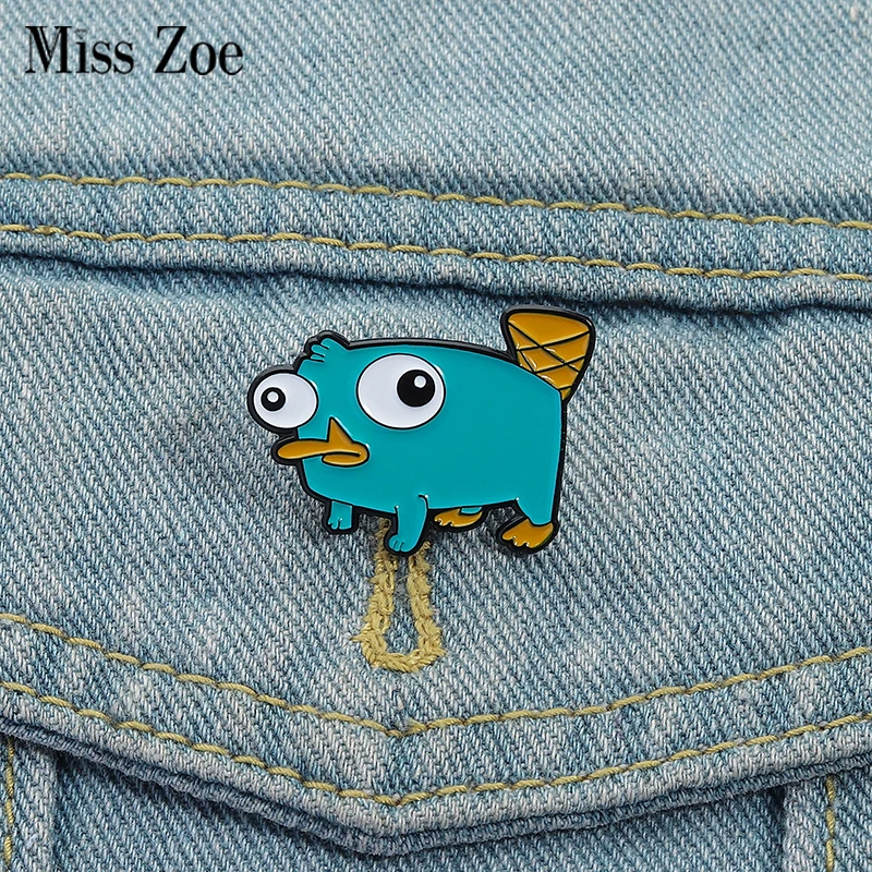 

Cute Monster Enamel Pins Custom Cartoon Animation Duckbill Brooches Lapel Badges Clothes Animal Jewelry Gift for Kids Friends