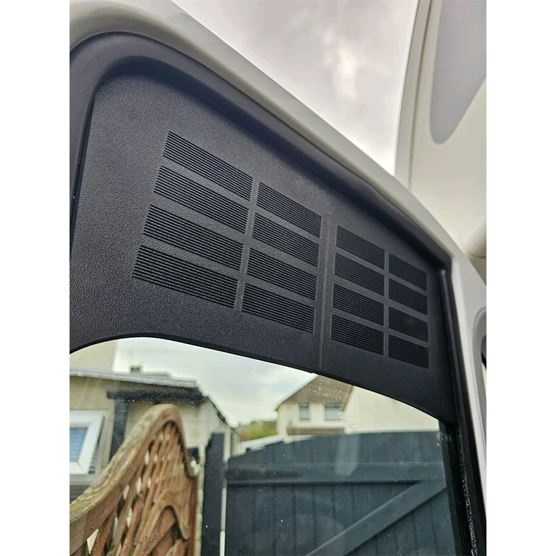 RV Caravan Window Rain Ventilation Cover Dustproof Flyscreen Mesh Air Flow Louvered Grille for Fiat Ducato Peugeot Boxer Citroen view 4