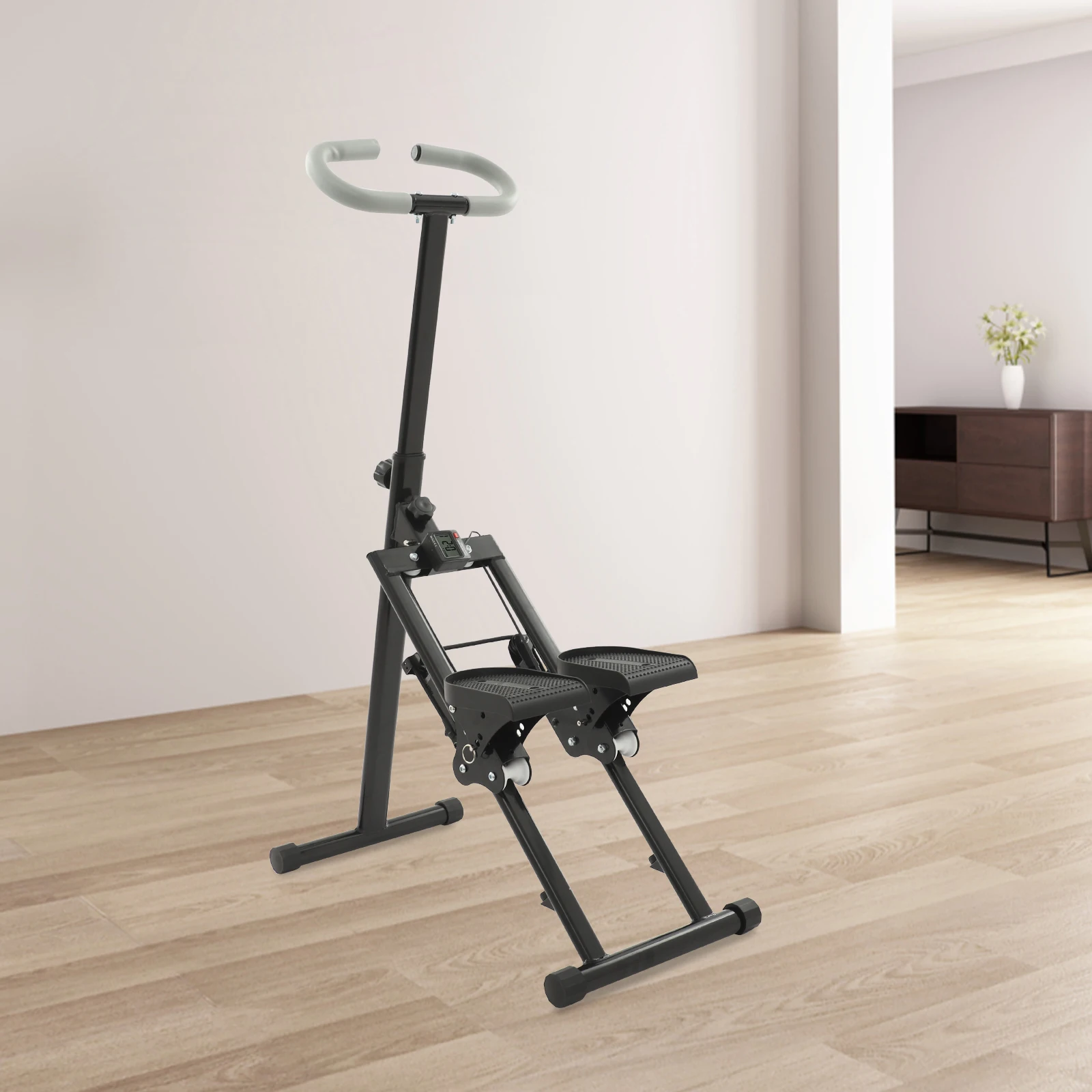 

Stair Stepper, Foldable Vertical Stair Climber for Full-Body Workout, 3 Gears Stair Stepper for Home Gym