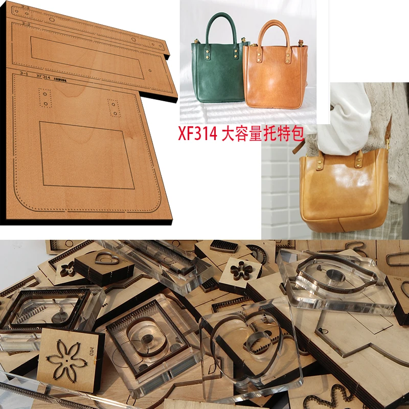 New Japan Steel Blade Wooden Die handbag /purse /Bags /Totes  Leather Craft Punch Hand Tool Cut Knife Mould XF314