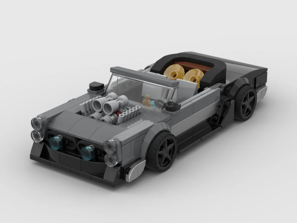 

302 Parts Building Block Car Model City Speed Champion GTO Classic Racing Toy For Boys Christmas Gift Kids Educational