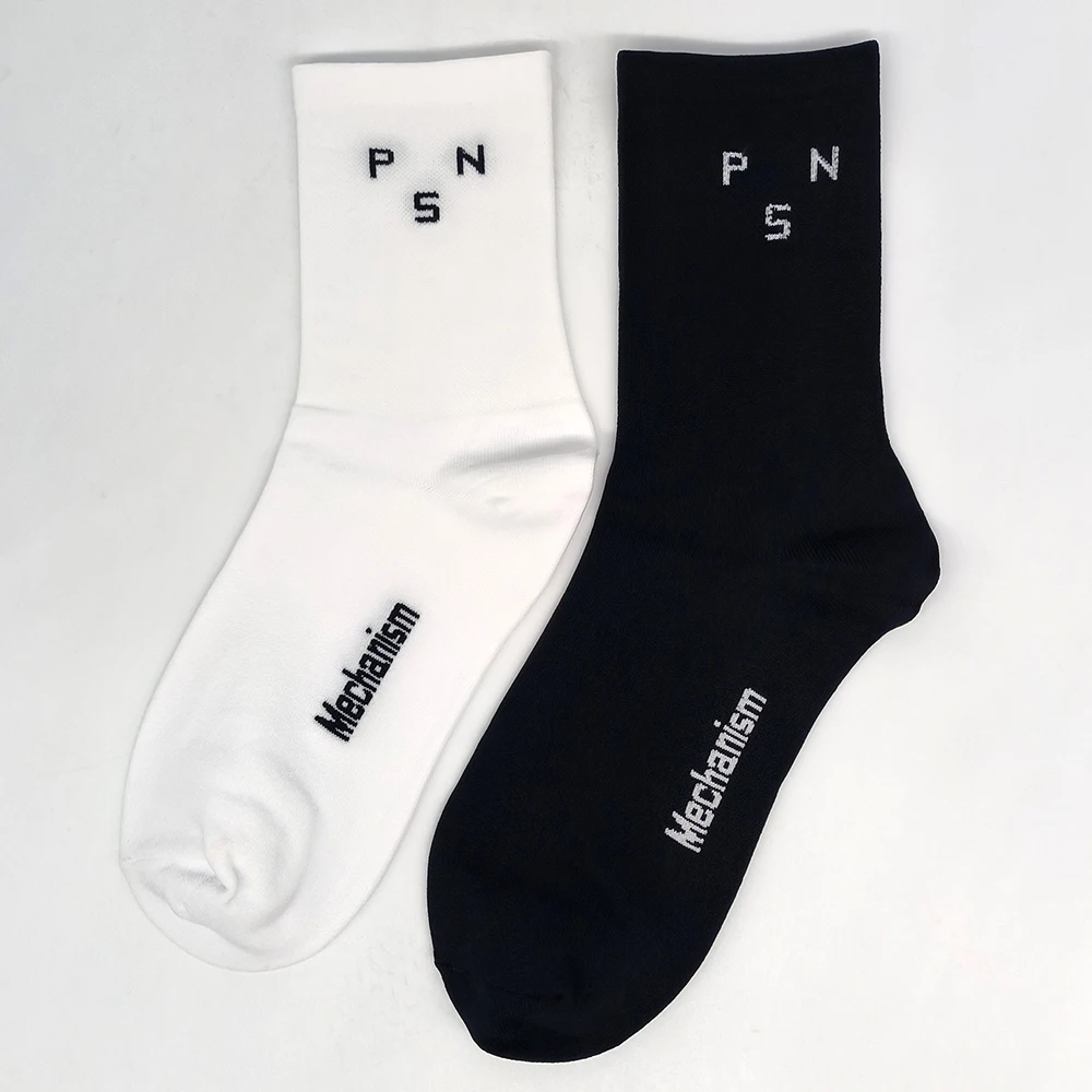 2 pairs of new professional racing bike socks in different colors, sports socks, breathable outdoor bike socks combination