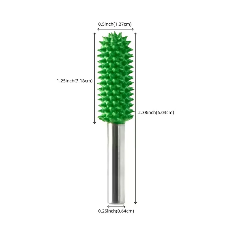 Extreme Coarse Nose Rotary Burr 1⁄4" Wood Rasp Bit for Drill-Bosch Foredom DeWalt Milwaukee Tools- Abrasive Tungsten Carbide image 3