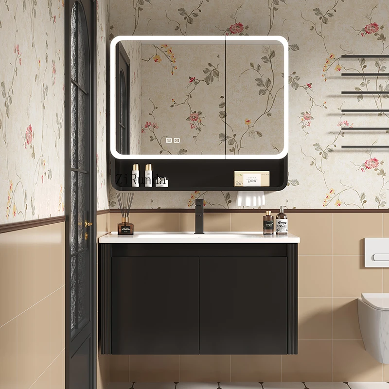 Bathroom lockers, mirrors, bathroom cabinets with lights