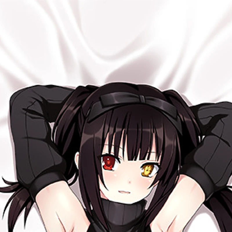 Anime Dakimakura Pillow Case Tokisaki Kurumi Sexy and Busty Beautiful Girl Double-Sided Halloween