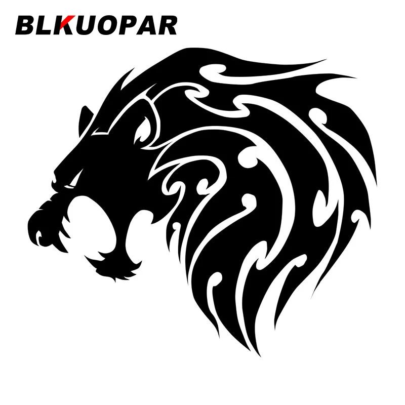 

BLKUOPAR for Lion Triba Car Sticker Personality Waterproof Decal Creative Bumper Motorcycle Surfboard Windshield Car Accessories