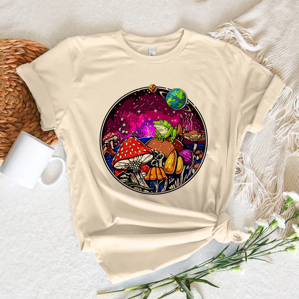 Psychedelic Alien Magic tshirt women harajuku top girl 2000s streetwear Japanese clothes