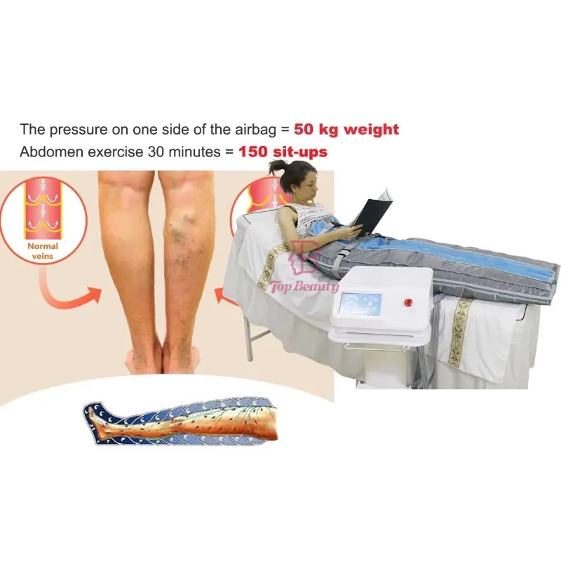 New Portable air Pressure Compression Massage Therapy Equipment Sports Recovery Boot Foot Leg Massager