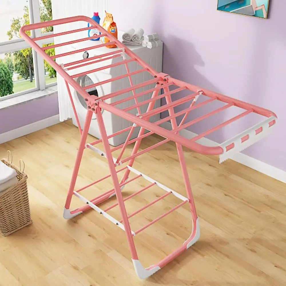 

Portable Folding Clothes Drying Rack - Lightweight & Stable for Indoor/Outdoor Use (1.6m)