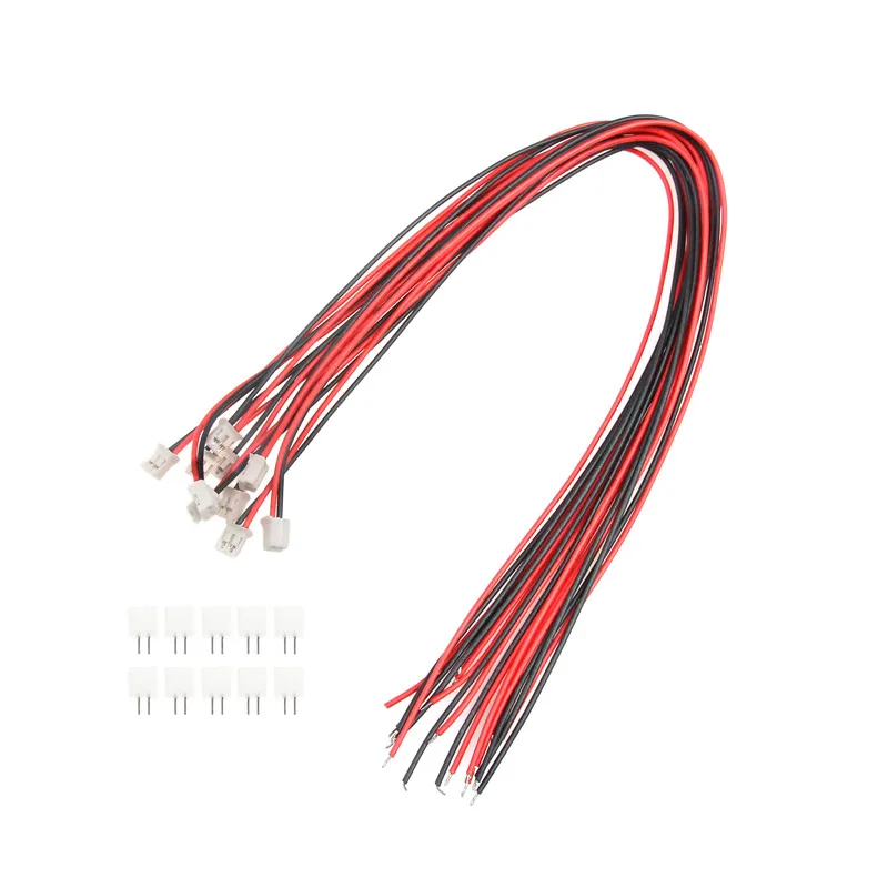 10Sets 2/3/4/5/6/7/8/9/10-Pin Mini Micro JST PH-2.0 Connector Male Female Plug With Wires Cables Socket Connectors 300MM 26AWG