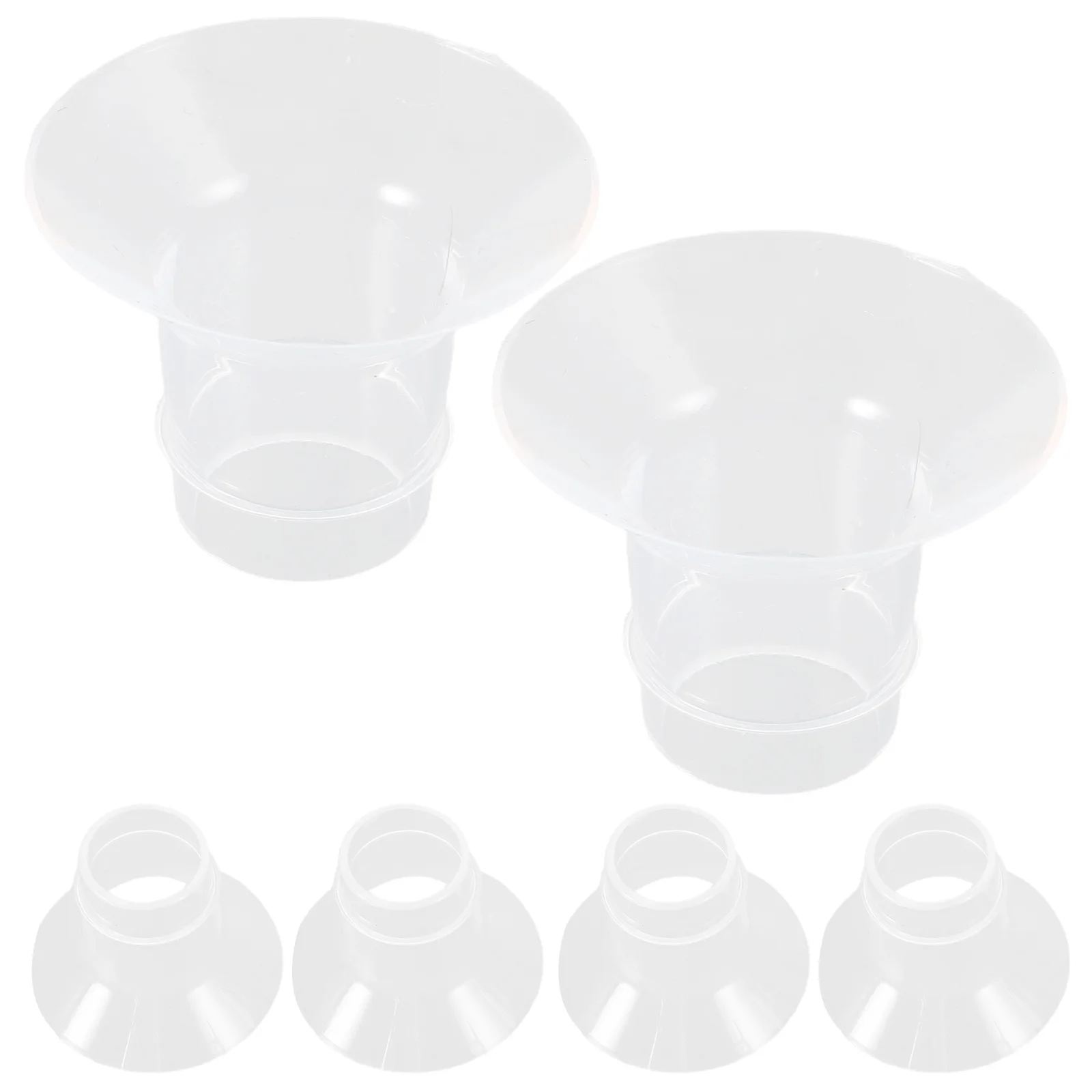 6 шт. фланцевые вставки для молокоотсоса, сменные силиконовые носимые мягкие для удобных насосных принадлежностей, вставка для молокоотсоса