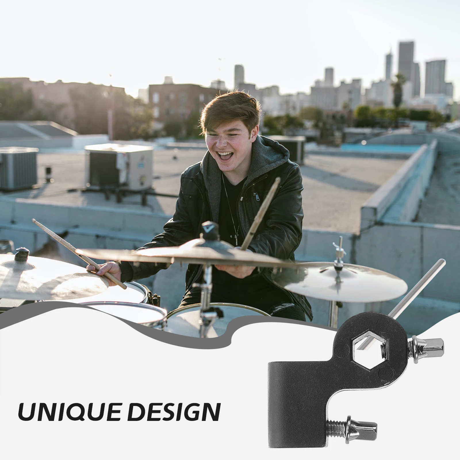 Drumstick Holder Black Attachment Drum Hammer Beater Bracket Pedal Mount Display Stand Jazz Percussion Accessories