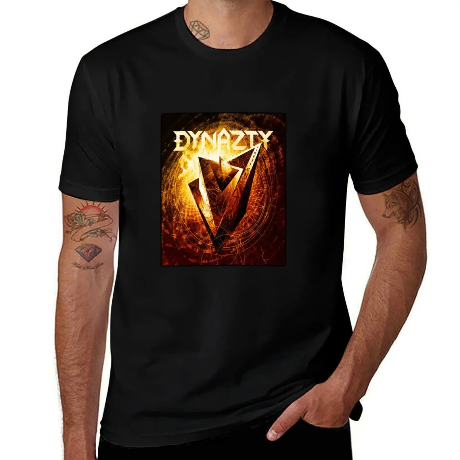 

the real art from DYNAZTY BAND is a Swedish power metal band from Stockholm T-Shirt t shirts cotton 100% men t shirt cotton 100%