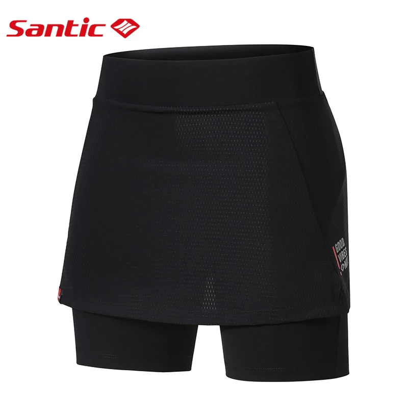 Santic mulheres calções de ciclismo 1/2 calções ciclismo 3d acolchoado verão respirável bicicleta esporte estrada mtb moletom