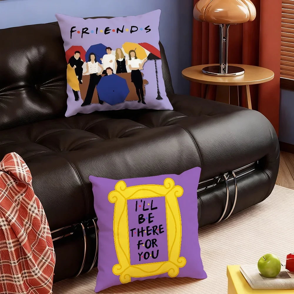 Classic F-Friends TV Show cushion cover Soft Smooth Hidden Zipper Washable Decorative Couch Office Housewarming Gift