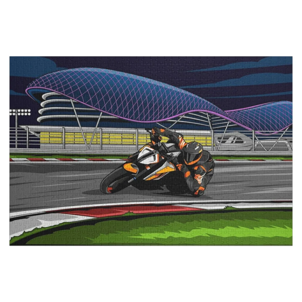 SuperDuke on the race track Jigsaw Puzzle Customs With Photo Custom Child Gift Picture Woods For Adults Puzzle