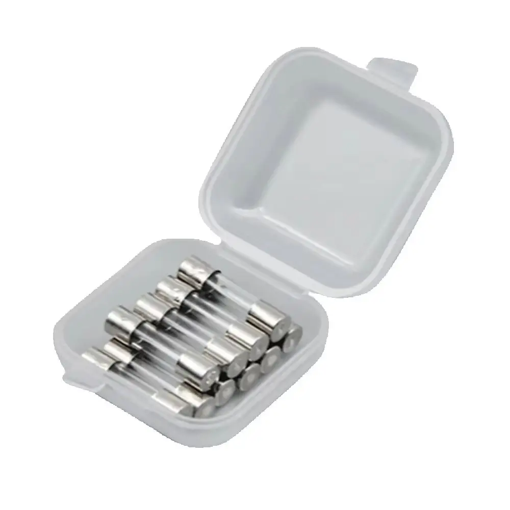 10PCS Fast Quick Blow Glass Tube Fuse 5x20mm 250V F0.2A 0.5A 1A 2A  3A 5A 6A 8A 10A15A Quick Blow Glass Tube Fuse Assorted Kits