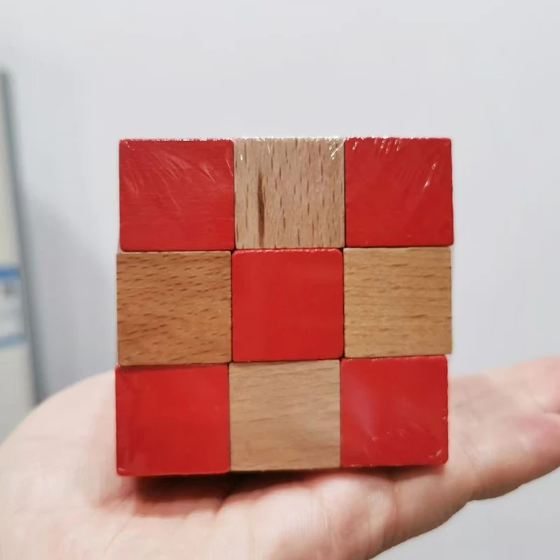 Cube serpent en bois Puzzle IQ logique formation casse-tête résolution de problèmes jouets éducatifs pour enfants garçons filles défi mental