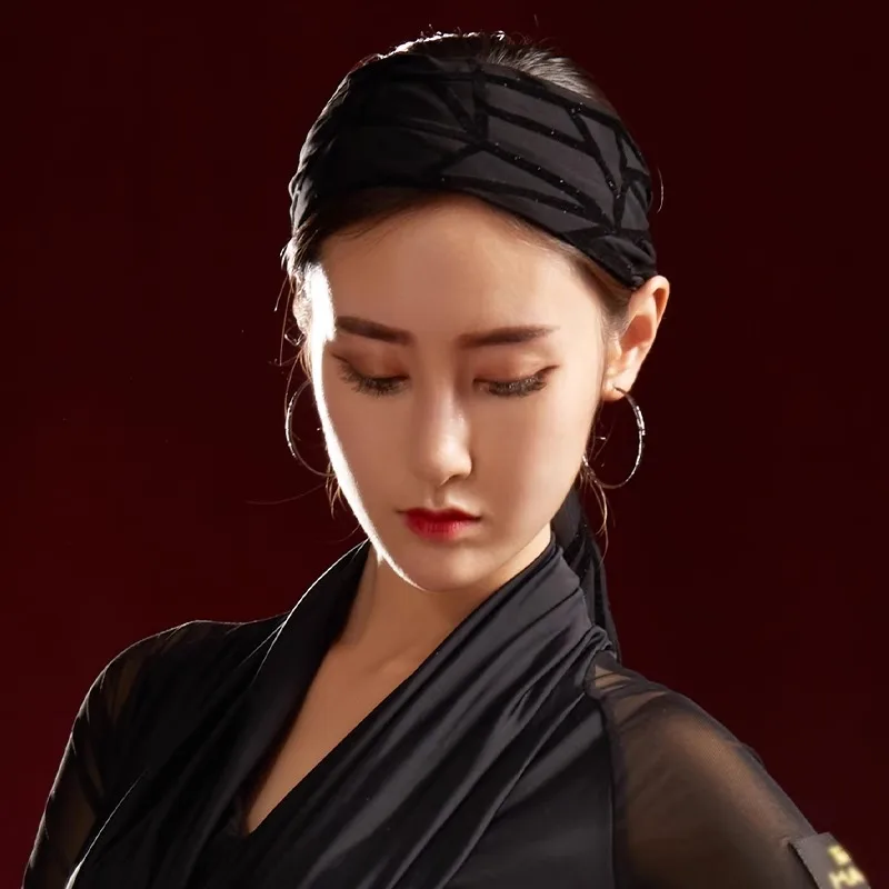 カスタマイズされたラテンダンスの頭飾り社交モダンダンスパフォーマンスヘアアクセサリープロのヘアスタイリングコンペ