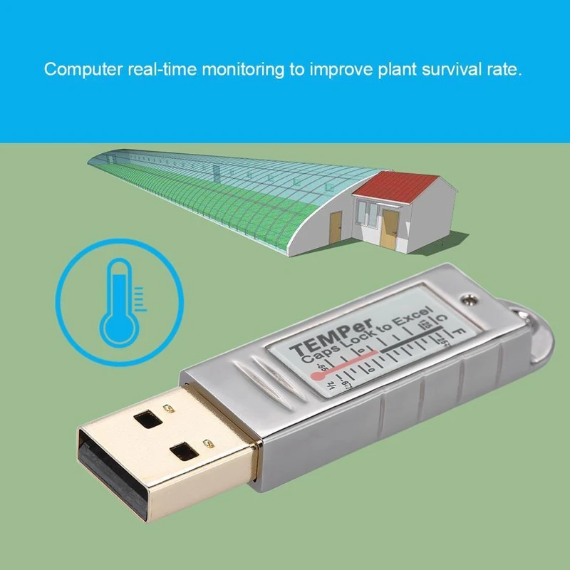 Usb Thermometer Temperature Sensor Data Logger Recorder For Pc Windows Xp Vista/7