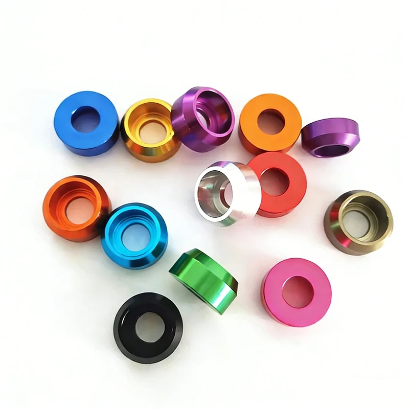 M3,M4,M5,M6,M8 Cap head aluminum cone washer,aluminum alloy crown washer for DIY model