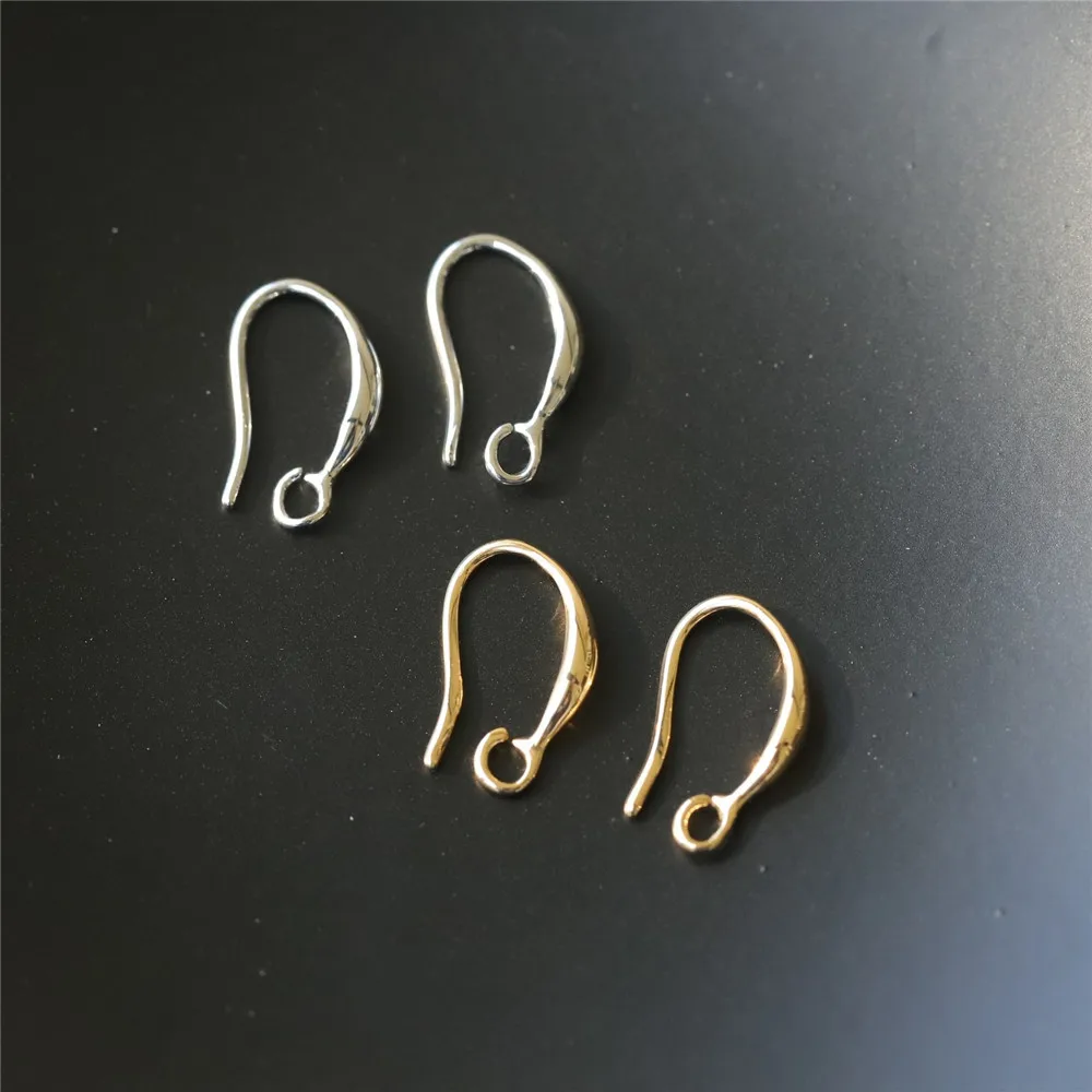 

Copper Plated Real Gold Glossy Basic Versatile Ear Hook Earrings Work in Progress DIY Handmade Charm Accessories