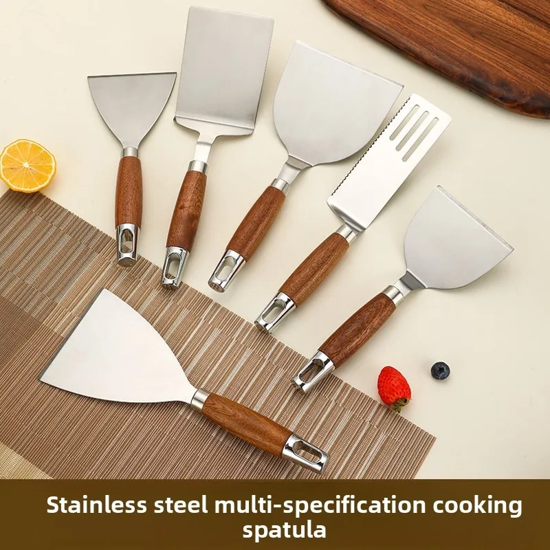 Stainless steel plate cooking shovel, multi-functional durable and environmentally friendly kitchen shovel