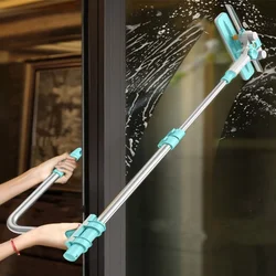 Suitable for Glass Cleaning in tall buildings Double Wiper Dust Removal U-Shape Outdoor Telescopic Cleaner Dry Water Scraper