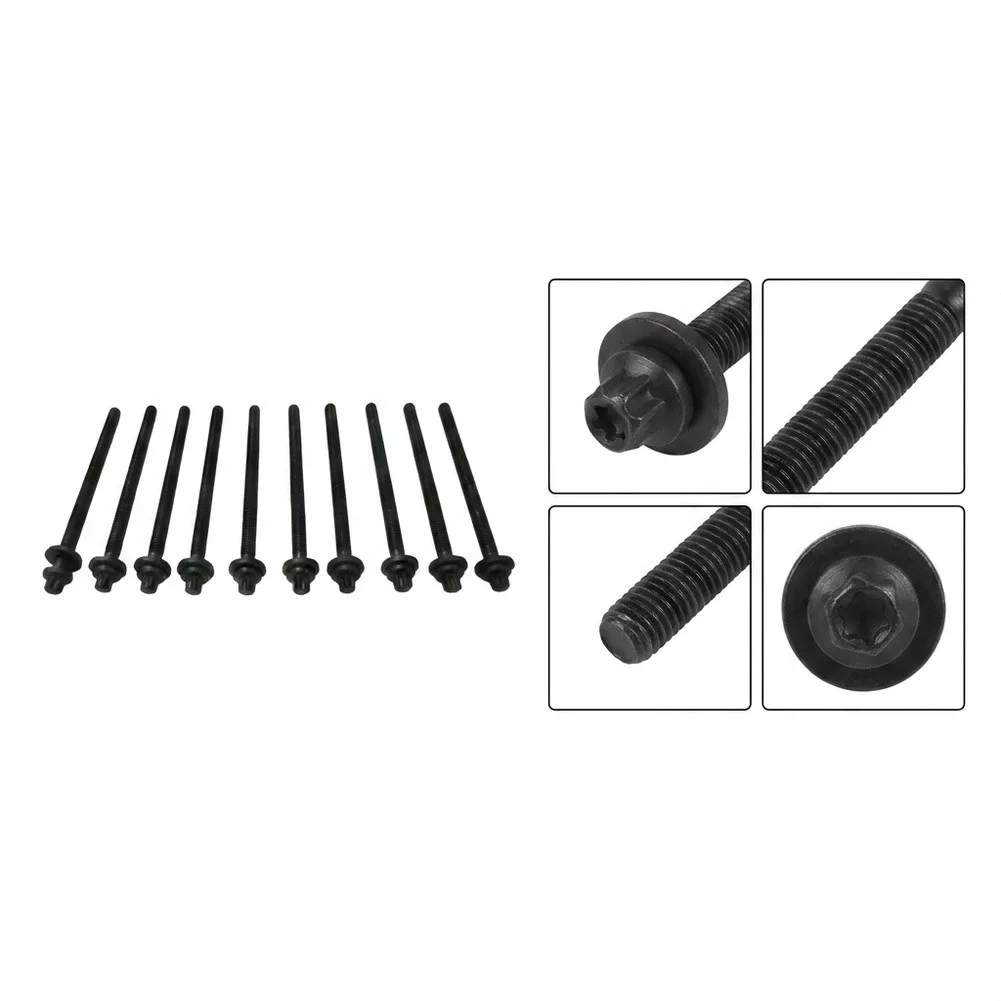 Cylinder Head Bolts 10PCS for Chevrolet For Aveo For Cruze Orlando For Opel Astra Insignia Engine Restoration 90412701