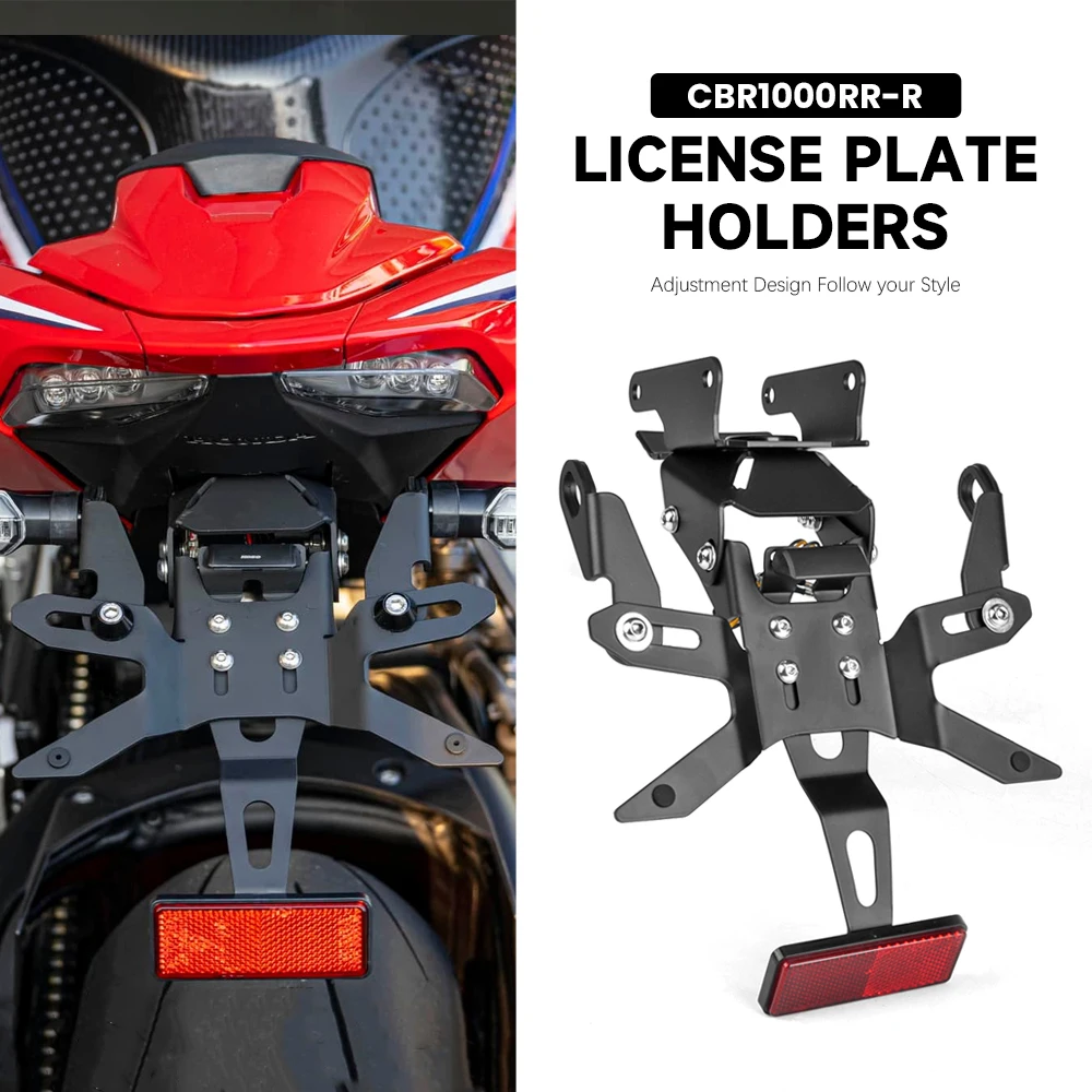 

For Honda CBR1000RR-R CBR 1000 RR-R 2020-2025 Motorcycle Accessories Rear Short Tail License Plate Holder Tailstock Bracket Kit