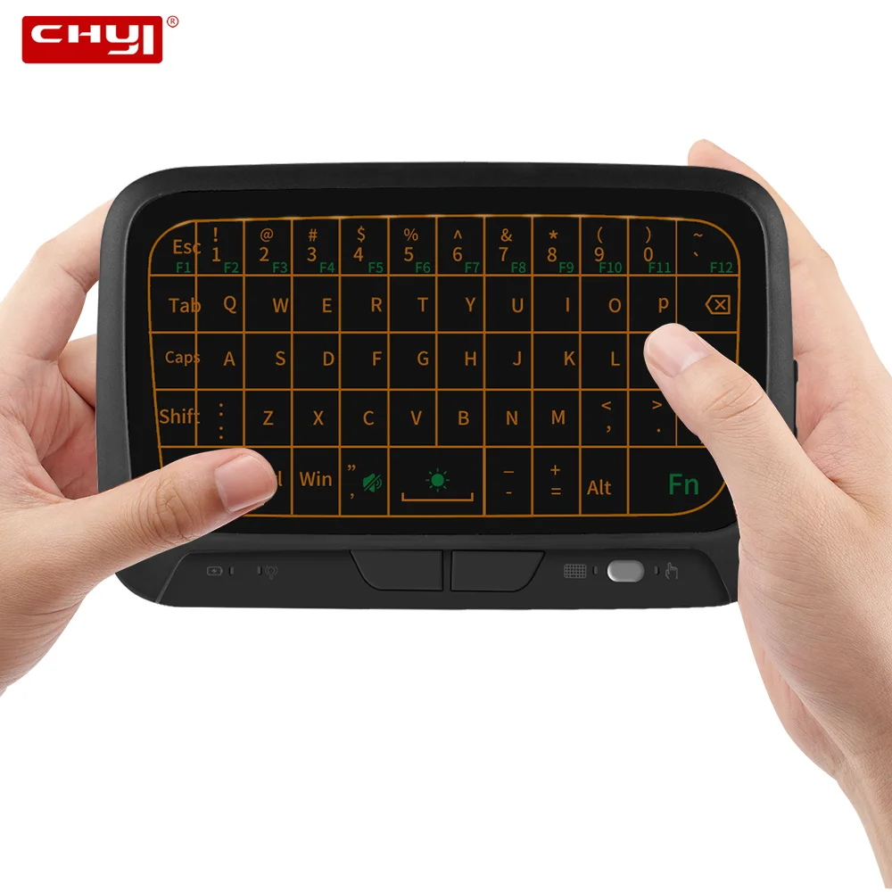 

Mini Wireless Keyboard Portable Ultra Slim Touch Keyboard Rechargable Ergonomic Gaming Keypad Black For Laptop PC TV Box Gamer