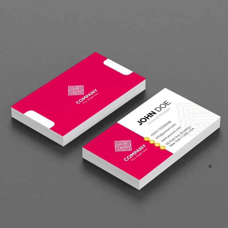 

Customizable 100PCS custom logo color double-sided small BUSINESS CARD thank you card gift card 300gmg paper 9x5.4cm