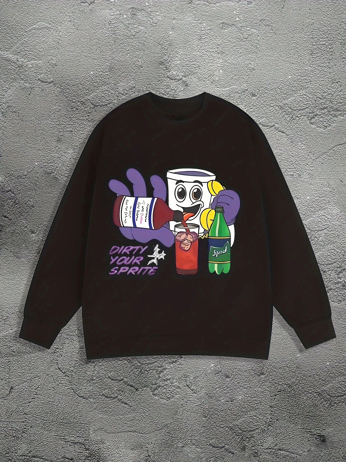

Fun Cartoon Graphic Printing Autumn and Winter Men's and Women's Sweatshirts Casual Loose Outdoor Street Sports Training Brand
