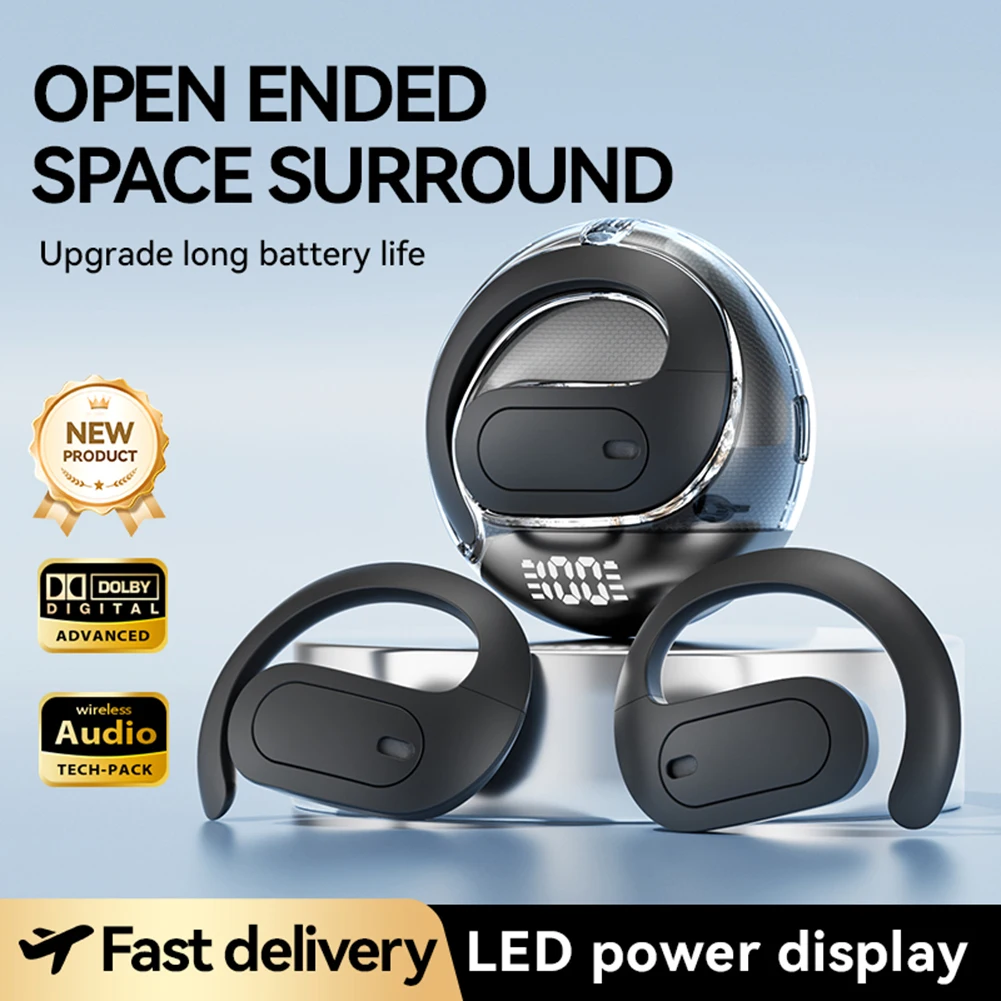 AI Translator Earbuds 144 Language Real-Time Translation Earphones Noise Reduction Bluetooth 5.4 Headphone Translator for Travel