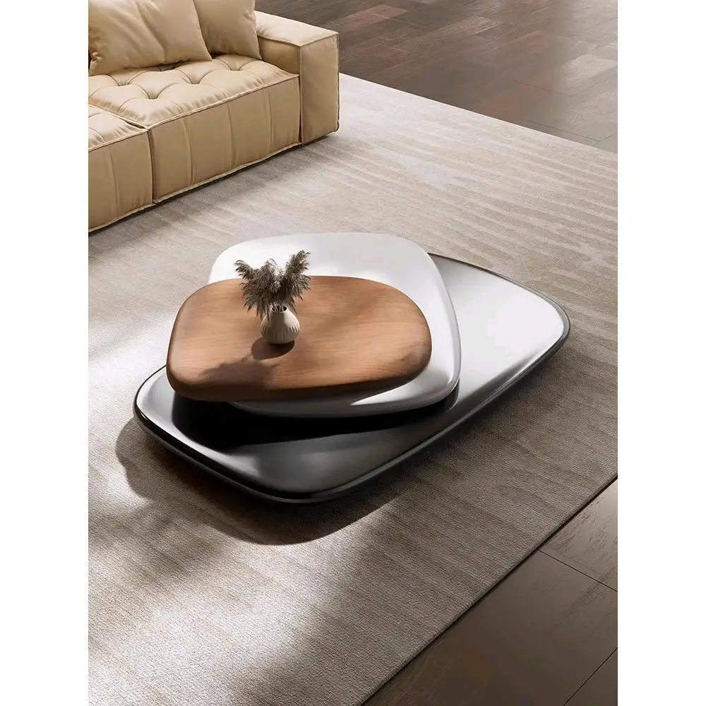 

Revolving coffee table villa Italian minimalist Italian designer creative suspension large apartment Internet celebrity senior s