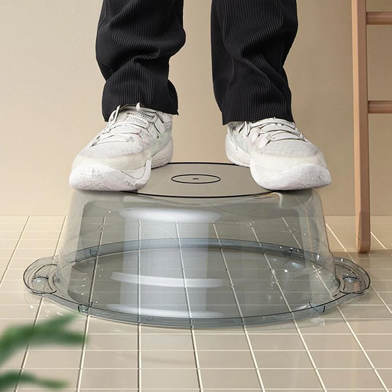 1 pz lavabo trasparente dormitorio studente lavabo portatile da viaggio lavabo in plastica per uso domestico