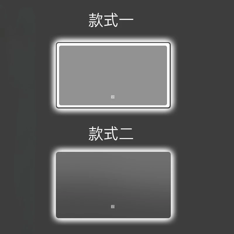 Specchio da bagno dell'hotel, WC, luce a led per specchio intelligente